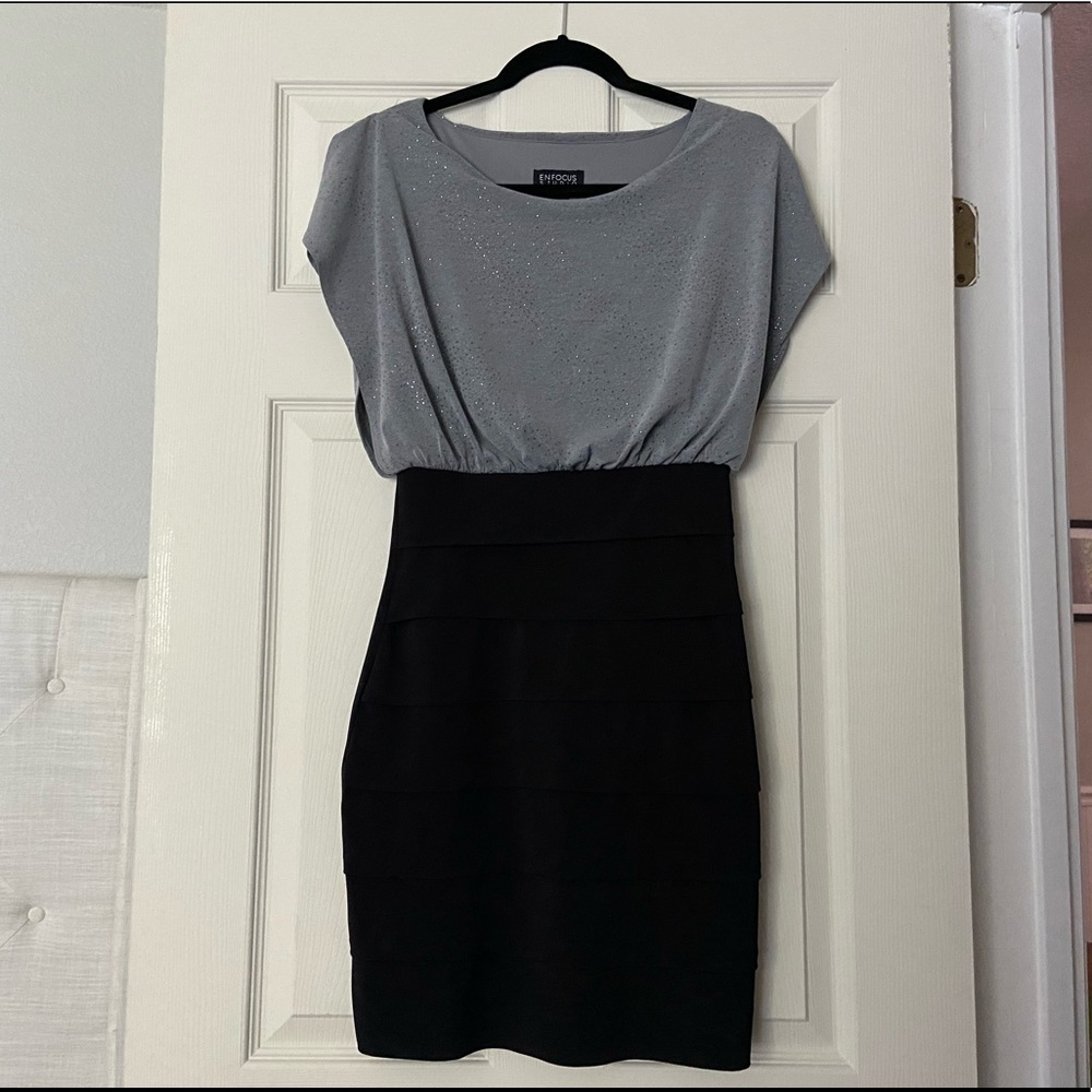 Black and gray dress 👗 Size 4